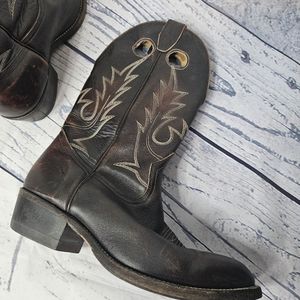 Mens Boulet Cowboy Western Boots size 9
